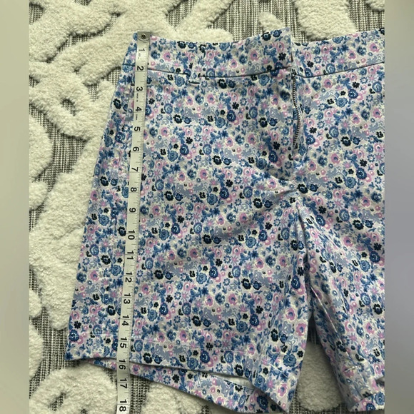 NWT J. Crew Floral Purple Blue Print Stretch 16” Chino Shorts | 10 - Picture 8 of 8